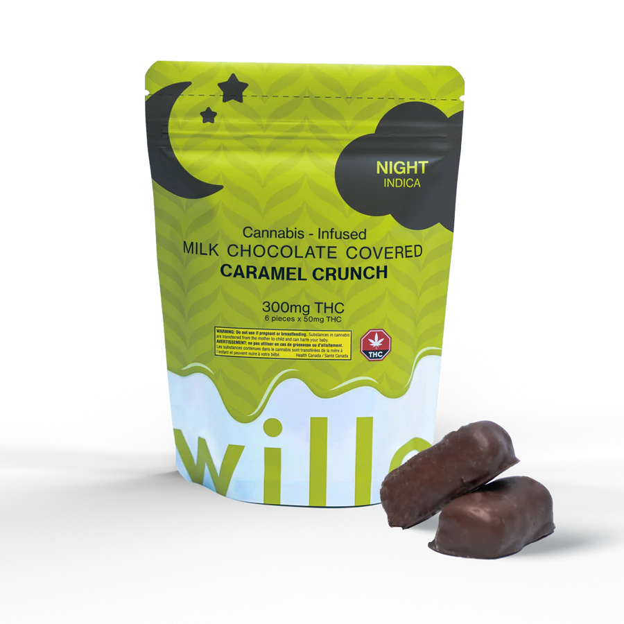 Photographie source: Willo Milk Chocolate Caramel Crunch – Night